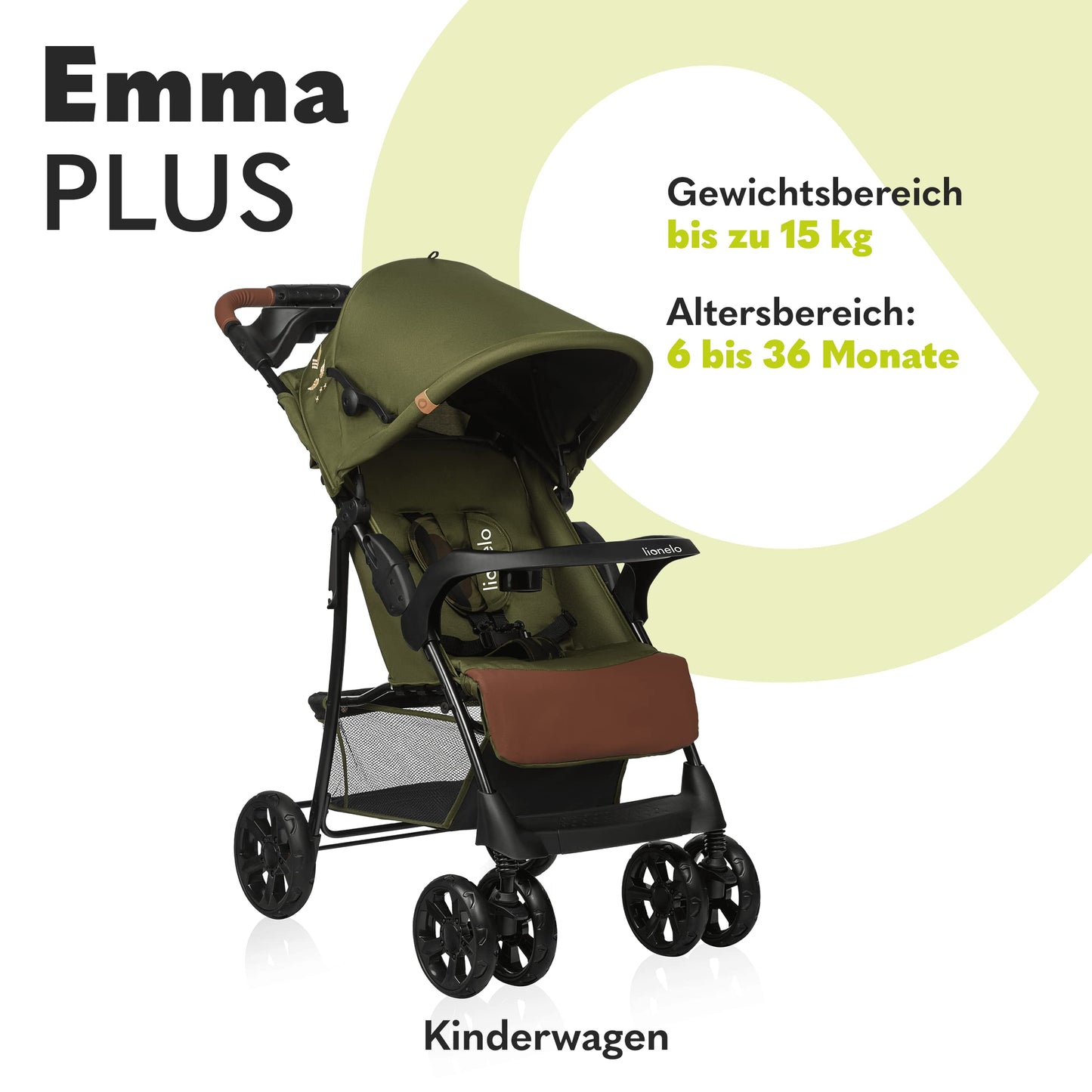 Lionelo Emma Plus Buggy bis 15 kg, klappbar