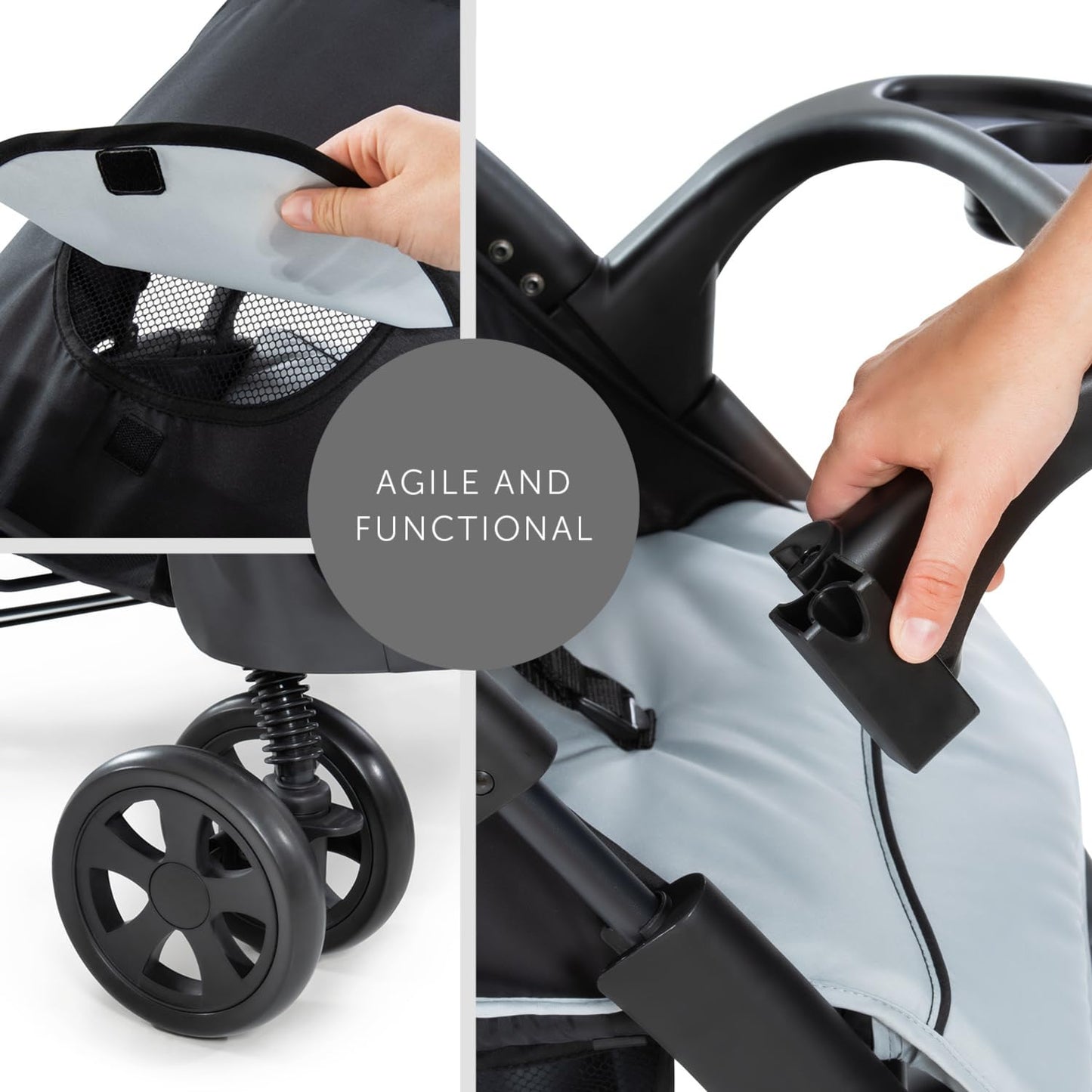 hauck Shopper Neo II Buggy 0–22 kg, Schwarz/Grau