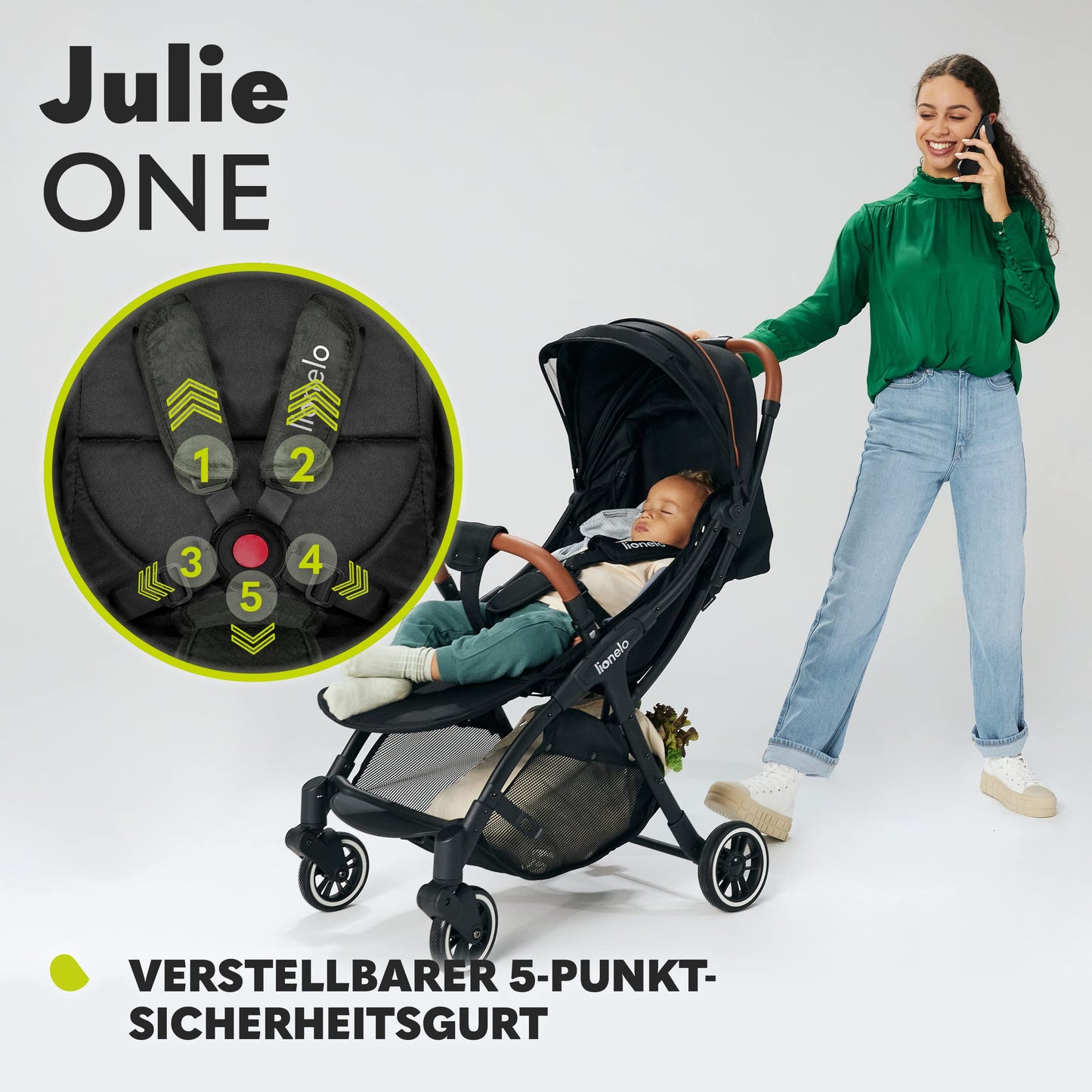 Lionelo Julie One Buggy 0–22 kg, klappbar