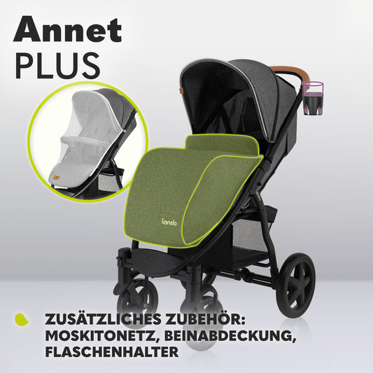 Lionelo Annet Plus Buggy 0–22 kg, faltbar