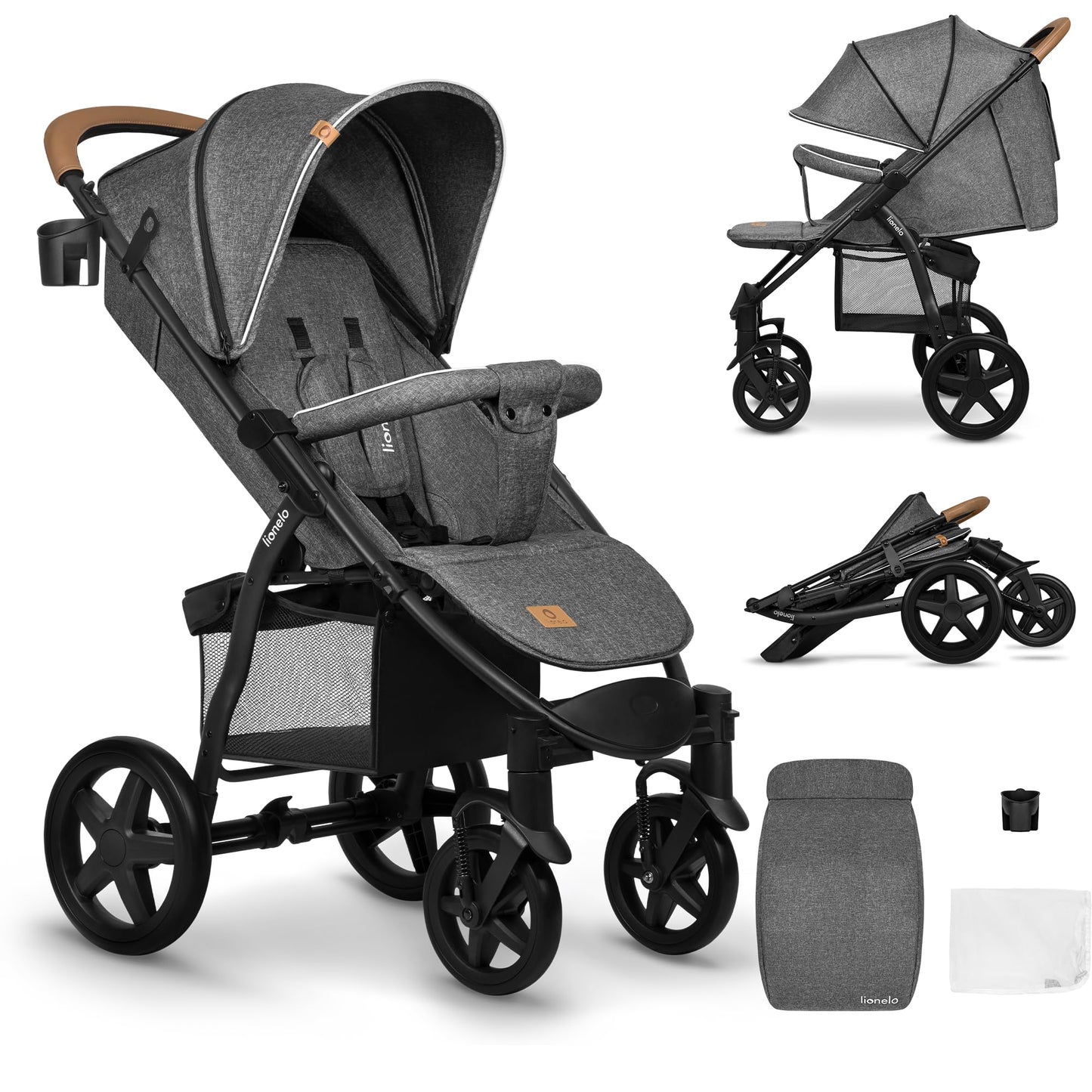 Lionelo Annet Plus Buggy 0–22 kg, faltbar