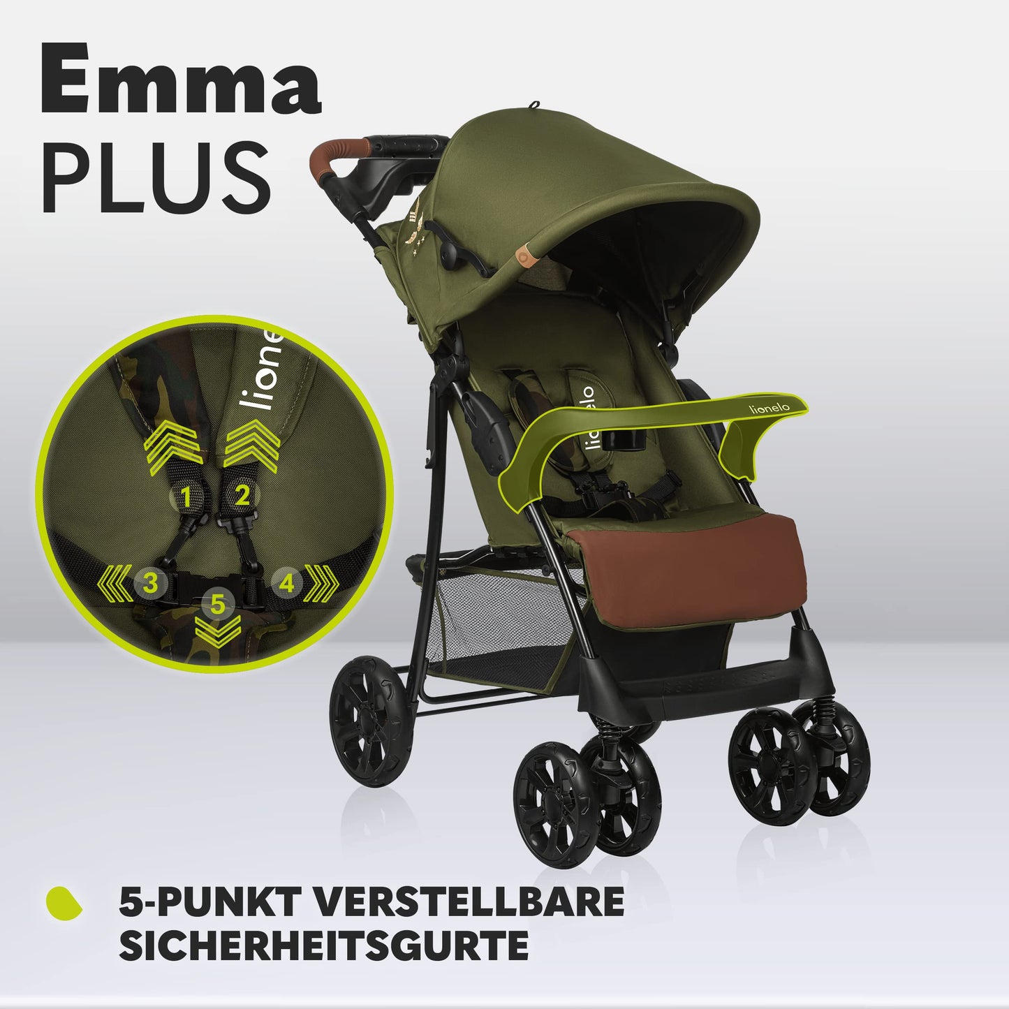Lionelo Emma Plus Buggy bis 15 kg, klappbar