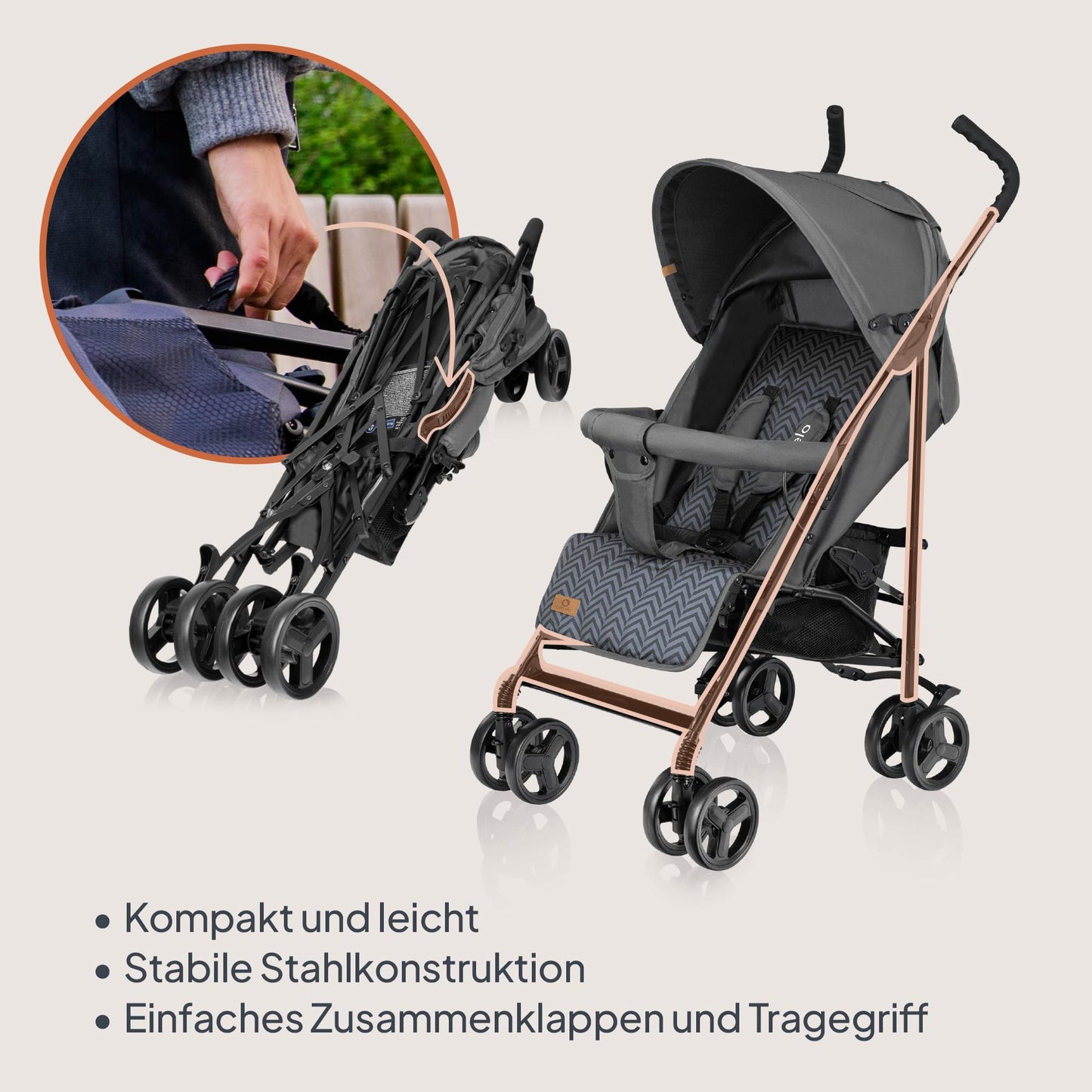 Lionelo Elia Buggy 0–15 kg, klappbar