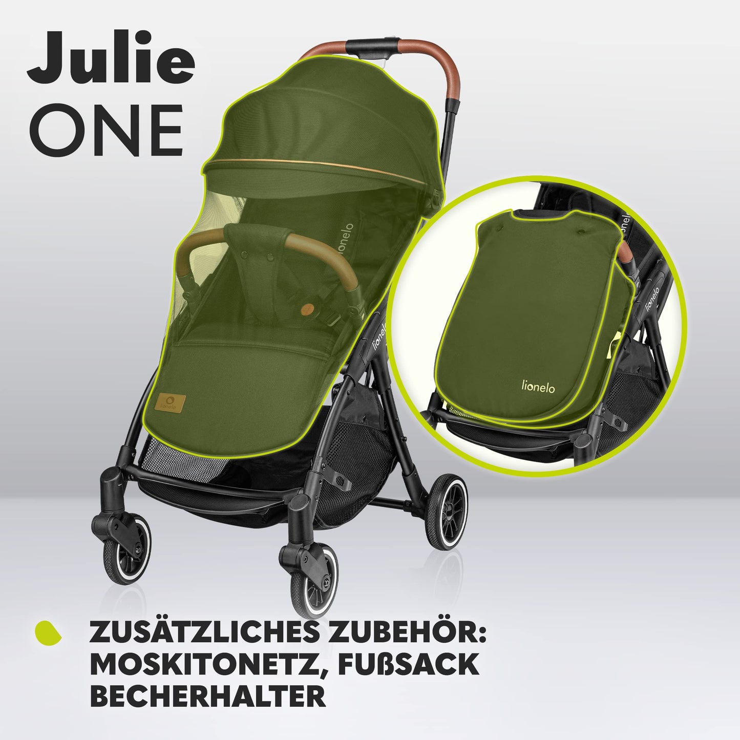 Lionelo Julie One Buggy 0–22 kg, klappbar